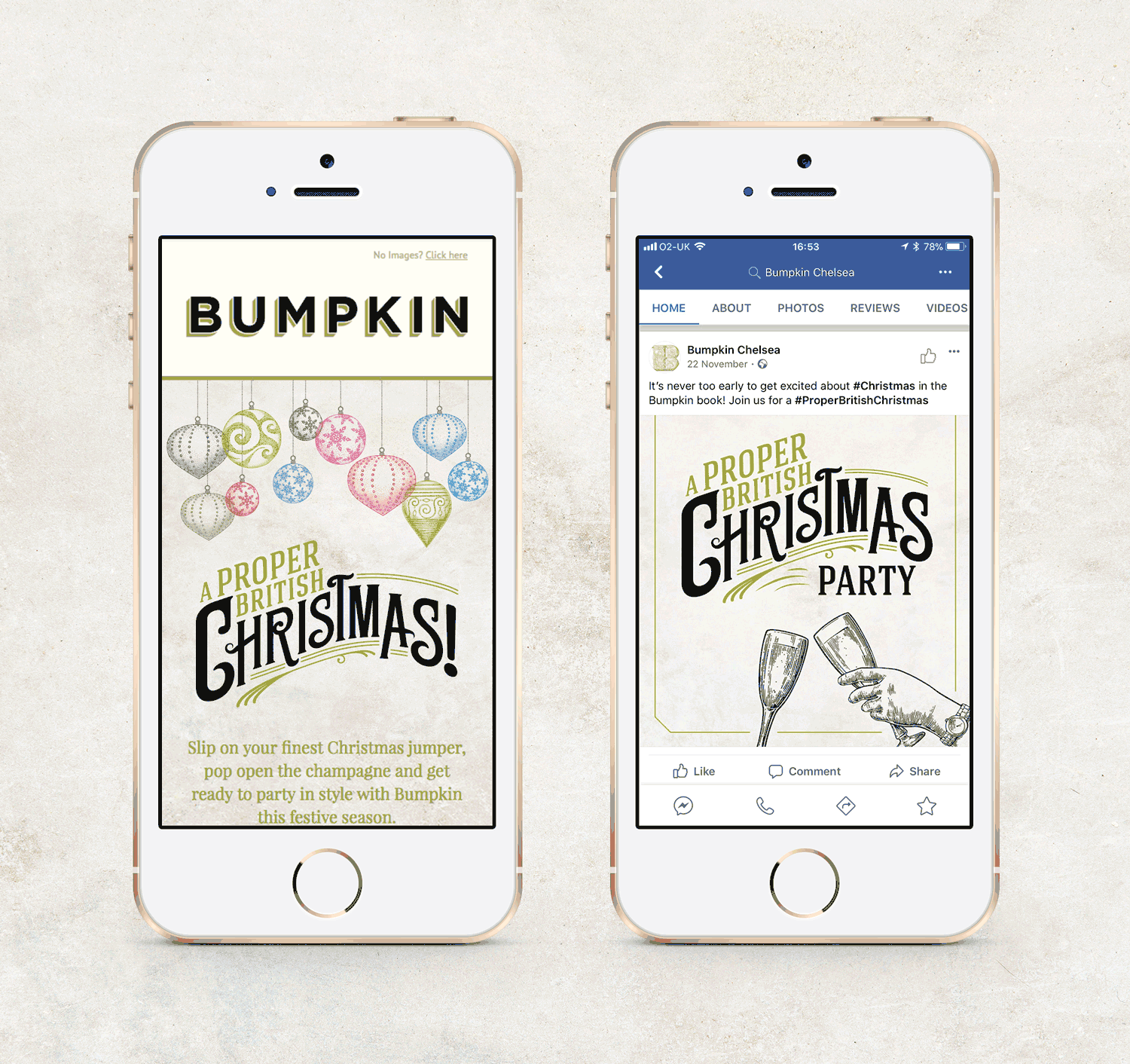 Bumpkin Christmas social media planning